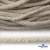 Шнур плетеный d-6 мм круглый, 70% хлопок 30% полиэстер, уп.90+/-1 м, цв.1077-лён - купить в Магадане. Цена: 588 руб.