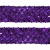 Тесьма с пайетками 12, шир. 35 мм/уп. 25+/-1 м, цвет фиолет - купить в Магадане. Цена: 1 308.30 руб.