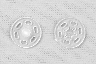 Кнопки пришивные пластиковые 15 мм, блистер 24шт, цв.-прозрачные - купить в Магадане. Цена: 68.79 руб.