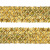 Тесьма с пайетками D16, шир. 35 мм/уп. 25+/-1 м, цвет золото - купить в Магадане. Цена: 1 281.60 руб.