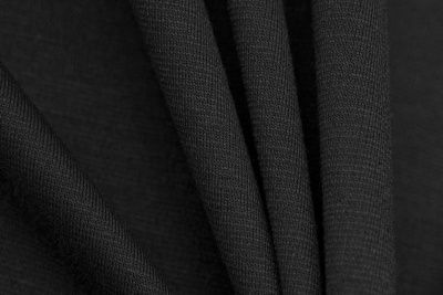 Трикотаж "Grange" BLACK 1# (2,38м/кг), 280 гр/м2, шир.150 см, цвет чёрно-серый - купить в Магадане. Цена 861.22 руб.