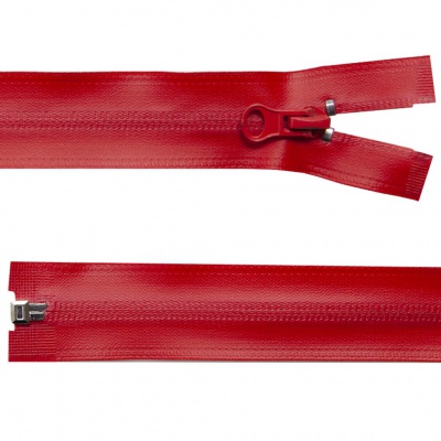 Молния водонепроницаемая PVC Т-7, 90 см, разъемная, цвет (820) красный - купить в Магадане. Цена: 61.18 руб.