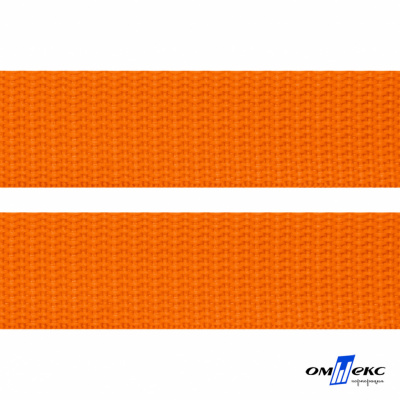 Оранжевый- цв.523 -Текстильная лента-стропа 550 гр/м2 ,100% пэ шир.20 мм (боб.50+/-1 м) - купить в Магадане. Цена: 318.85 руб.