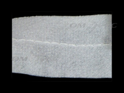 WS7225-прокладочная лента усиленная швом для подгиба 30мм-белая (50м) - купить в Магадане. Цена: 16.71 руб.
