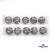 119-01 Кнопки пришивные декоративные металл 21 мм, цв.-никель - купить в Магадане. Цена: 21.54 руб.