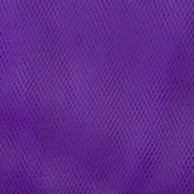 Фатин матовый 16-85, 12 гр/м2, шир.300см, цвет фиолетовый - купить в Магадане. Цена 96.31 руб.