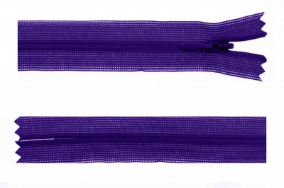 Молния потайная Т3 866, 20 см, капрон, цвет фиолетовый - купить в Магадане. Цена: 5.27 руб.