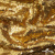 Трикотажное полотно, Сетка с пайетками,188 гр/м2, шир.140 см, цв.-тем.золото (#51) - купить в Магадане. Цена 505.15 руб.