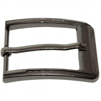 Пряжка металлическая для мужского ремня SC035#6 (шир.ремня 40 мм), цв.-тем.никель - купить в Магадане. Цена: 43.93 руб.