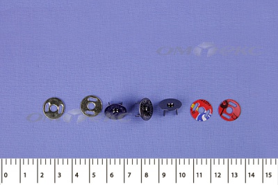 Кнопки магнитные МКМ-02, диам. 18 мм, чёрный никель - купить в Магадане. Цена: 14.49 руб.