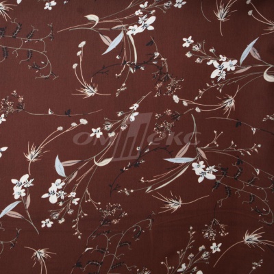 Плательная ткань "Фламенко" 2.2, 80 гр/м2, шир.150 см, принт растительный - купить в Магадане. Цена 239.03 руб.