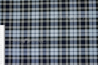 Ткань костюмная клетка Т7274 2004, 220 гр/м2, шир.150см, цвет т.синий/гол/бел - купить в Магадане. Цена 