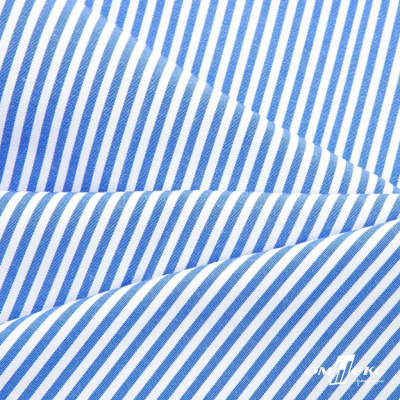 Ткань сорочечная Полоска Кенди, 115 г/м2, 58% пэ,42% хл, шир.150 см, цв.3-синий, (арт.110) - купить в Магадане. Цена 306.69 руб.