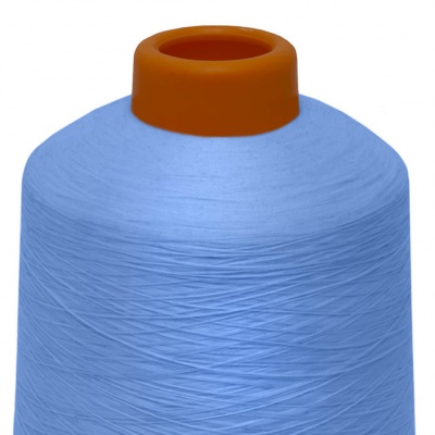 Нитки текстурированные некручёные 321, намот. 15 000 м, цвет голубой - купить в Магадане. Цена: 204.10 руб.