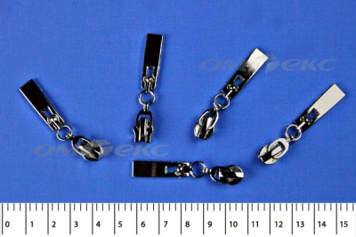 Слайдер декоративный, металлический №1/спираль Т7/никель - купить в Магадане. Цена: 6.29 руб.