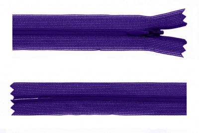 Молния потайная Т3 866, 50 см, капрон, цвет фиолетовый - купить в Магадане. Цена: 8.71 руб.