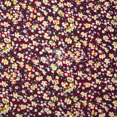 Плательная ткань "Софи" 5.1, 75 гр/м2, шир.150 см, принт растительный - купить в Магадане. Цена 243.96 руб.