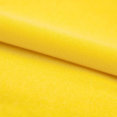 Креп стрейч Амузен 12-0752, 85 гр/м2, шир.150см, цвет жёлтый - купить в Магадане. Цена 194.07 руб.