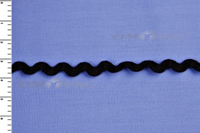 Тесьма плетеная "Вьюнчик"/черный - купить в Магадане. Цена: 48.11 руб.