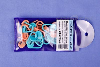 Кольцо маркировочное пластик МКL-12, 30 мм для вязания (12 шт) - купить в Магадане. Цена: 119.89 руб.