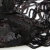 Трикотажное полотно с пайетками, шир.130 см, #311-бахрома чёрная - купить в Магадане. Цена 1 183.35 руб.