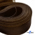 Регилиновая лента, шир.100мм, (уп.25 ярд), цв.- коричневый - купить в Магадане. Цена: 694.13 руб.