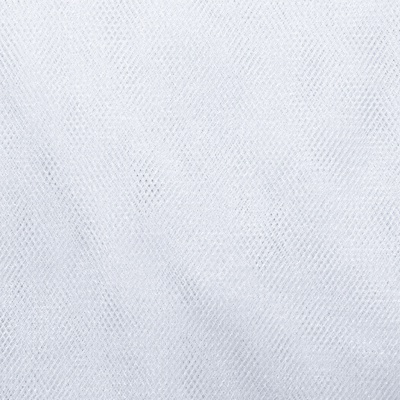 Трикотажное полотно Тюль Кристалл, 100% полиэфир, 16-01/белый, 15гр/м2, шир.160см. - купить в Магадане. Цена 128.39 руб.