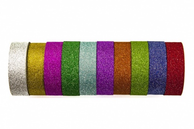 Тейп лента для оформления и флористики (уп.5+/-0,2 м)-цветная - купить в Магадане. Цена: 9.48 руб.