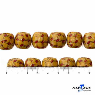 0189-Бусины деревянные "ОмТекс", 17 мм, упак.50+/-3шт - купить в Магадане. Цена: 83.66 руб.