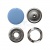 Кнопка рубашечная (закрытая) 9,5мм - эмаль, цв.182 - св.голубой - купить в Магадане. Цена: 5.74 руб.