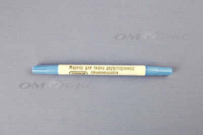 Маркер двухсторонний смывающийся для ткани RA-002 голубой - купить в Магадане. Цена: 207.84 руб.