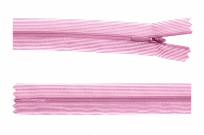 Молния потайная Т3 513, 60 см, капрон, цвет св.розовый - купить в Магадане. Цена: 10.24 руб.
