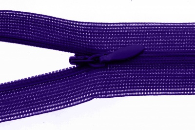 Молния потайная Т3 866, 20 см, капрон, цвет фиолетовый - купить в Магадане. Цена: 5.27 руб.