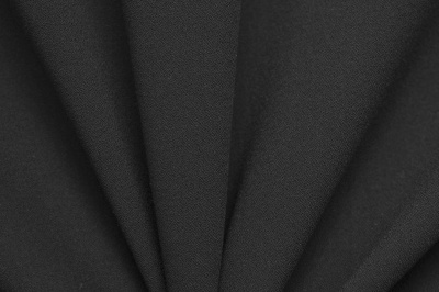 Костюмная ткань с вискозой "Бриджит", 210 гр/м2, шир.150см, цвет чёрный - купить в Магадане. Цена 570.73 руб.
