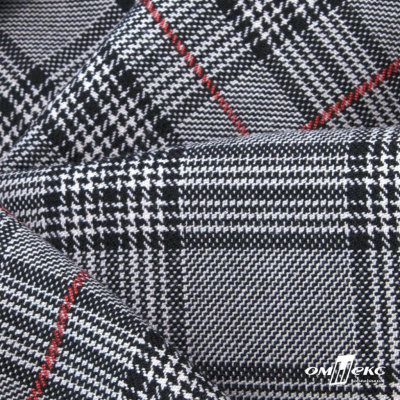 Ткань костюмная "Клер" 80% P, 16% R, 4% S, 200 г/м2, шир.150 см,#10 цв-серый/красный - купить в Магадане. Цена 412.02 руб.