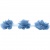 Тесьма плетеная "Рюш", упак. 9,14 м, цвет голубой - купить в Магадане. Цена: 45.87 руб.