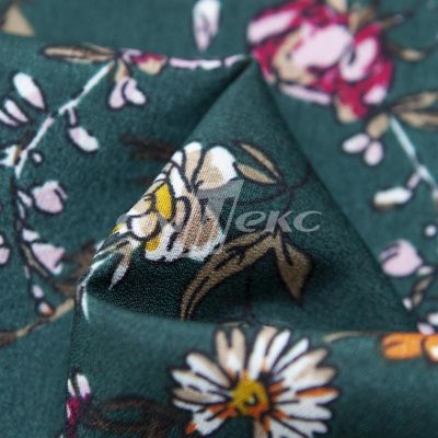 Плательная ткань "Фламенко" 6.1, 80 гр/м2, шир.150 см, принт растительный - купить в Магадане. Цена 241.49 руб.
