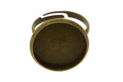 Заготовка для рукоделия металлическая фигурная для кольца 15мм - купить в Магадане. Цена: 7.44 руб.