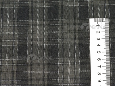 Ткань костюмная клетка 25235 2004, 185 гр/м2, шир.150см, цвет серый/бел - купить в Магадане. Цена 
