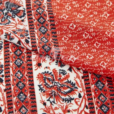Плательная ткань "Фламенко" 24.1, 80 гр/м2, шир.150 см, принт этнический - купить в Магадане. Цена 241.49 руб.