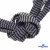 Шнурки #107-07, плоские 130 см, двухцветные цв.серый/чёрный - купить в Магадане. Цена: 23.03 руб.
